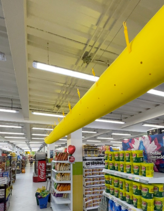 Supermarkets-Ductecol-Ducts-Textile